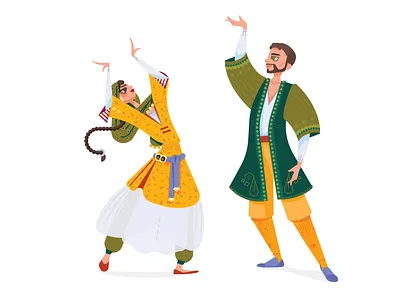 Persians character design illustration iran mascarici pacalici persians