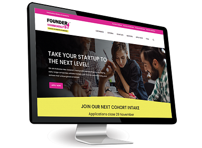 Responsive Website: Founder Catalyst ui web design website website design
