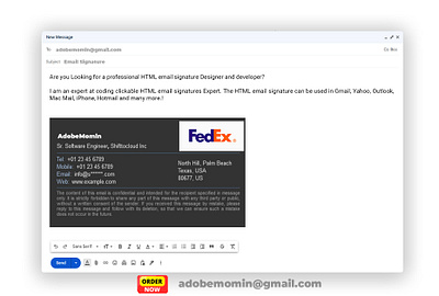 Email Signature Design clickable signature email email signature email signature outlook gamil siganture html email siganture html signature outlook siganture outlook signature responsive signature signature