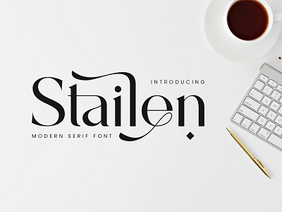 Stailen - Modern Serif Font design display fashion font ligature lowercase regular serif typeface typography uppercase wedding