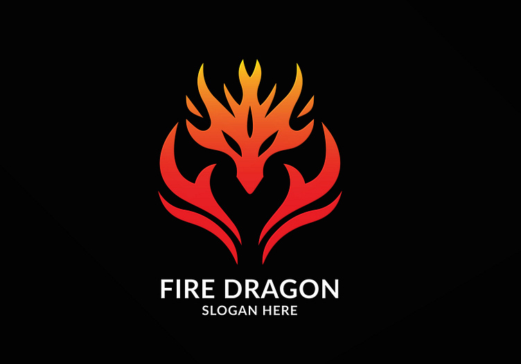 Fire Dragon Logo by Marsan Effendi on Dribbble