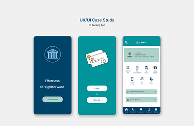 Banking App app design banking app case study design figma mobile app ui uiux casestudy ux