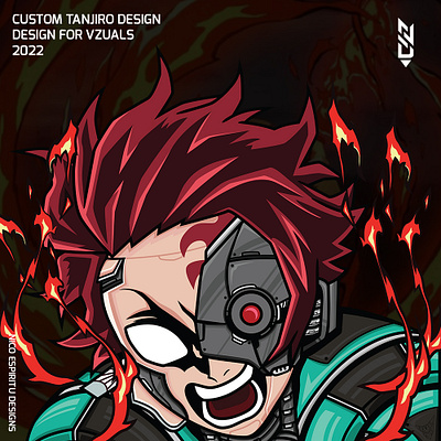 Customize Tanjiro Design (Client Request) design graphic design illustration