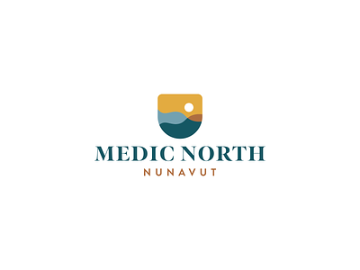 Medic North Nunavut (Rejected) branding eskars graphic design logo medic medical overlapping protection rebrand shield strength sun