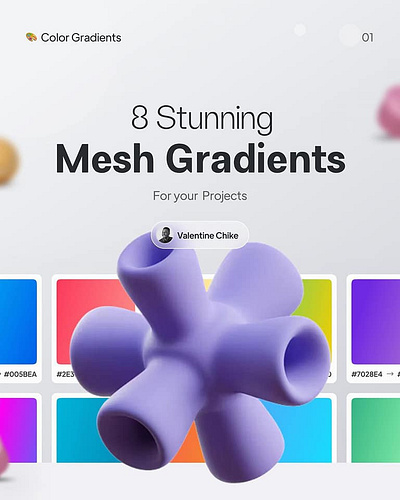 8 Stunning Mesh Gradients color color code design figma color gradients ui ui ux