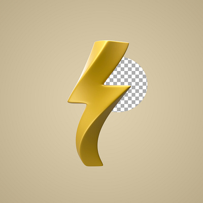 Thunder 3D Concept 3d branding design emoticon graphic design icon illustration logo thunder ui