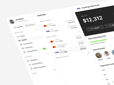Wiss - Finance Dashboard 💰 app bank banking card dashboard design finance finance app finance dashbaord fintech fintech app minimal payment ui ux wallet