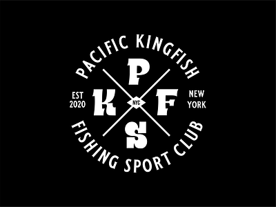 Pacific Kingfish | Logotype Design branding fishing graphic design lettering logo logotype sportclub typeface typography