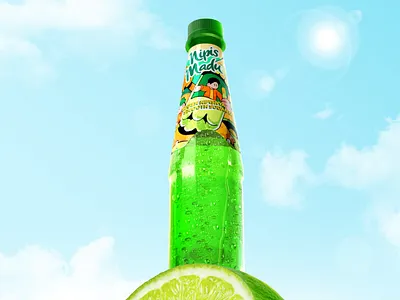 Illustration for Nipis Madu Label 3d ads bottle branding character design design doodle exploration illustration inspiration mayora mockup nipis madu product design