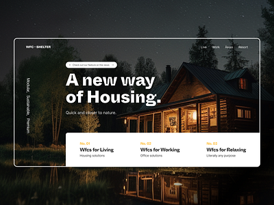 Futuristic real estate web header design aesthetic agency air bnb apartment co living home house landing page modern property management real estate real estate website resident ui web header