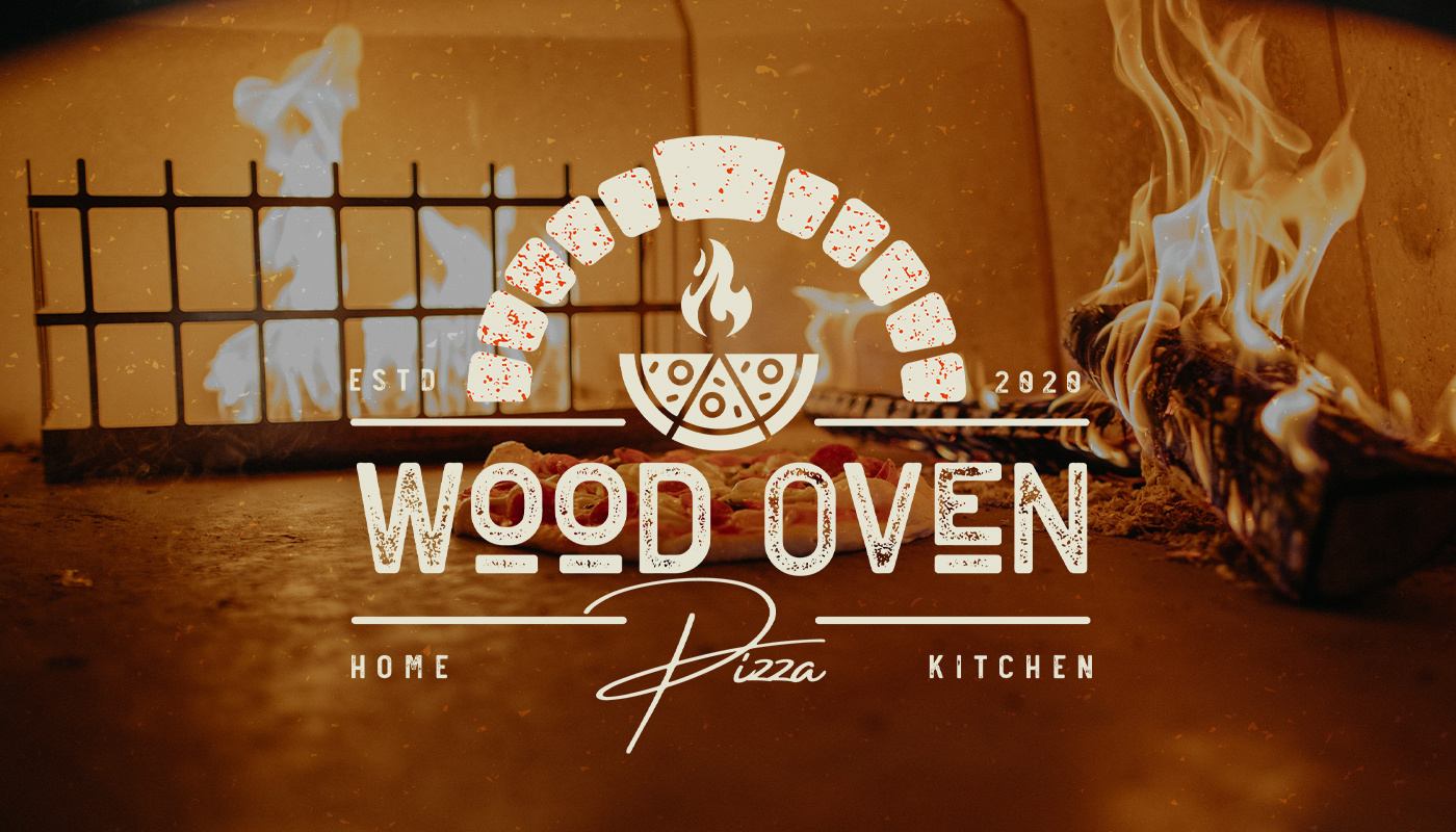 WOOD OVEN | Pizza Restaurant logo \u0026 branding by Mr. Anis on Dribbble, image size:1400x800