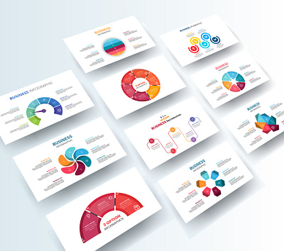 Business Infographic 3d branding diagram flowchart graphic design infographics vector
