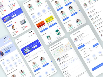 medical doctor appointment app design digitalhealth health car app healthtracking medicaladvice medicalapp medicinedelivery ui ui ux design uxdesign