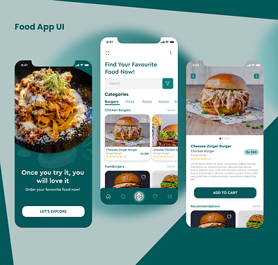 Food App UI | Online Food App UX/UI app app ui branding design ecommerce food food app food app ui graphic design illustration logo mobile app ui mobile app uiux ui ux vector