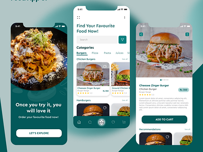 Food App UI | Online Food App UX/UI app app ui branding design ecommerce food food app food app ui graphic design illustration logo mobile app ui mobile app uiux ui ux vector