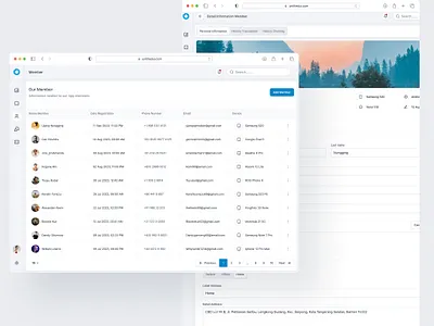 Phamatin - List Member admin apps backoffice clean crm dashboard design erp graphic design landing page member saas ui ux website