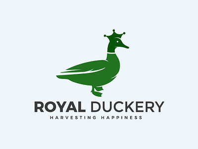 Royal Duckery Logo Design branding design duck duck brand duck logo graphic design illustration logo vector