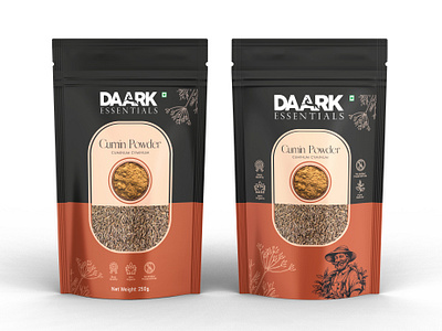 Cumin Box and Pouch Design box design branding cumin cumin box cumin pouch fmcg packaging mockkup design mockup mockup design pouch design product design spices packaging