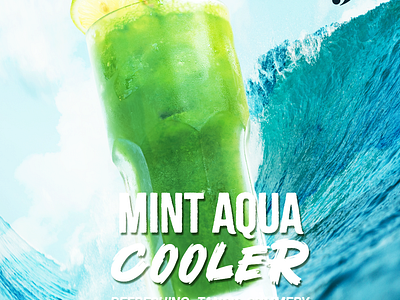 Mint Aqua Cooler adobe ai art branding design graphic design illustration mint photography photoshop poster