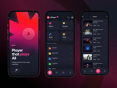 nPlayer - Media Player Mobile App app audio player design minimal mobile mobile app netro netrosystems new nplayer player trending ui ui design ux ux design video video player