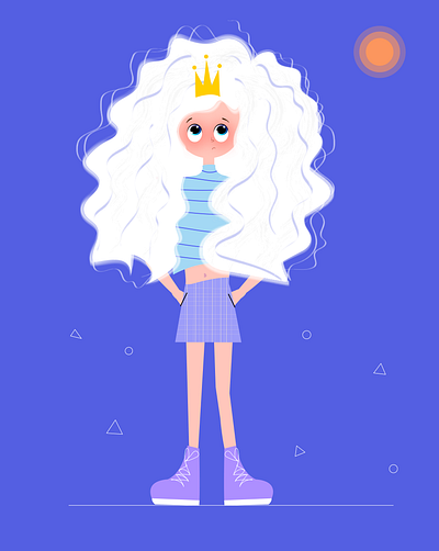 princess character graphicdesign vector