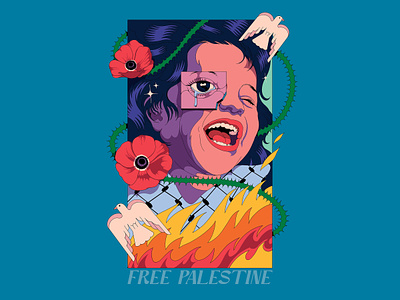 Free Palestine 🇵🇸 art ceasefire design freepalestine illustration stopwar