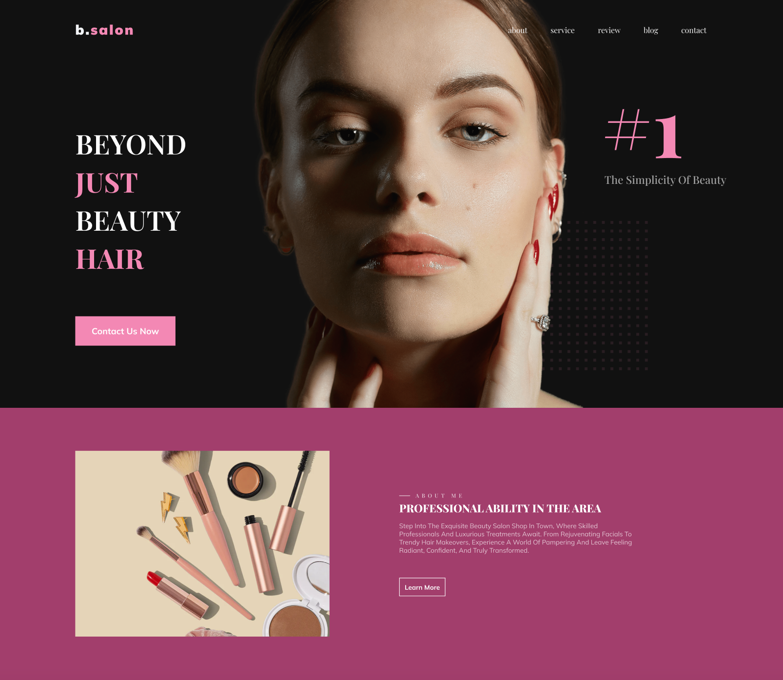 Beauty Salon Web UI Design by Chuon Raksa on Dribbble