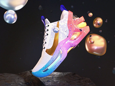 Product presentation: Nike 3d 3d animation animation branding motion desing motion graphics nike product animation product design sneakers