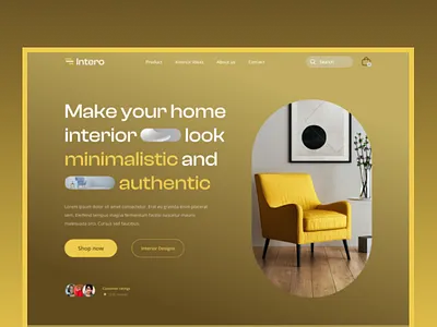 Interior Portfolio Website Landing page UI UX Design interior website landing page ui ui design ux uxdesign uxui web webdesign website