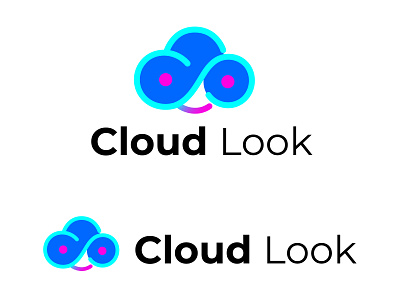 Cloud look logo design brand identity branding cloud logo cloud look logo design design graphic design illustration letter logo logo logo design sohelbranding