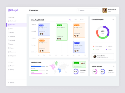 SaaS Law Firm Dashboard analytics clean dashboard data design graphic design graphs law law firm motion design navigation product design saas sidebar system table ui user ux web