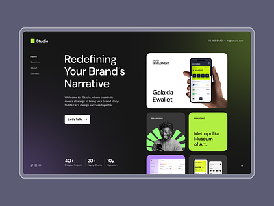 Design Agency | Website Concept agency branding company coorp creative dark theme designer inspiration landing page portfolio typography visual web wensite