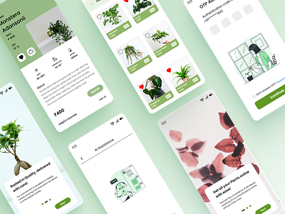 Flora ecommerce app ecommerce plant shop new online plant shop plant shop ui ux