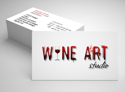 Wine Art studio art branding design digital art graphic design illustration logo