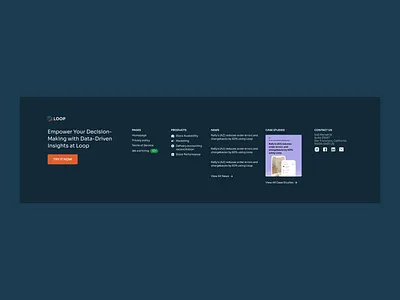 Streamlined B2B SaaS Footer Design for Enhanced User Experience design inspiration