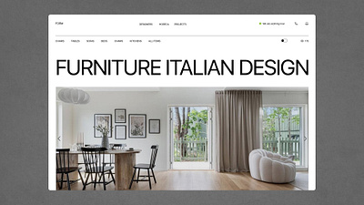 E-commerce for the Italian furniture 3d animation branding design figma graphic design illustration landing page logo motion graphics site ui ux web