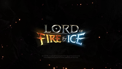 Lord Of Fire & Ice Game - Logo 3d branding graphic design logo motion graphics