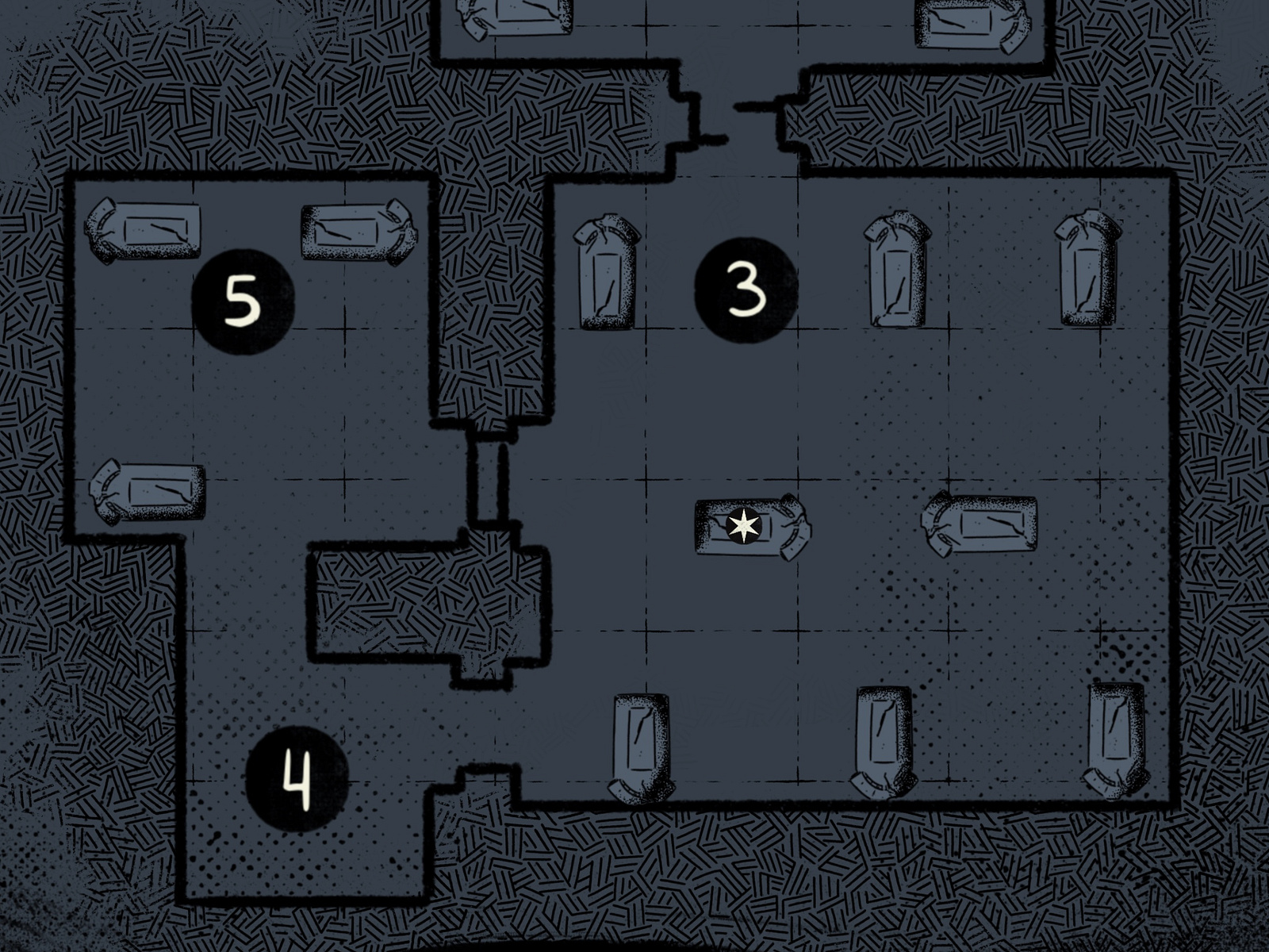 Dungeon map by Xenia Pike on Dribbble