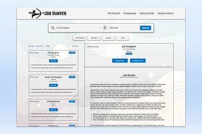 Daily UI 050 - Job Listing daily daily 100 challenge daily ui 050 daily ui 50 dailyui dailyui050 dailyui50 design job listing job search job site ui uiux ux
