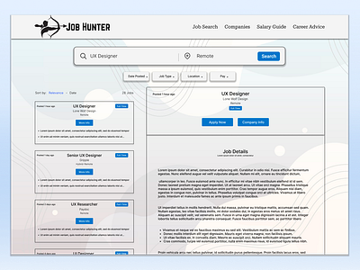 Daily UI 050 - Job Listing daily daily 100 challenge daily ui 050 daily ui 50 dailyui dailyui050 dailyui50 design job listing job search job site ui uiux ux