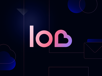 Lob concept automation branding direct mail email gradient identity illustration intelligent lob logo design logotype mail modern logo optimize target tracking