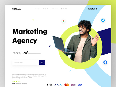 Digital marketing agency landing page agency design digital marketing fashion fashion landing page graphic design grow your business marketing agency ui