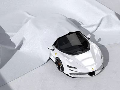 Ferrari SF90 Stradale 3d animation design graphic logo motion product