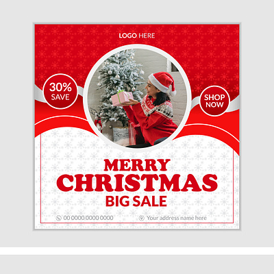 Attractive Christmas social media post abstract attractive christmas corporate creative design illustration socialmedia socialmediapost template xmas