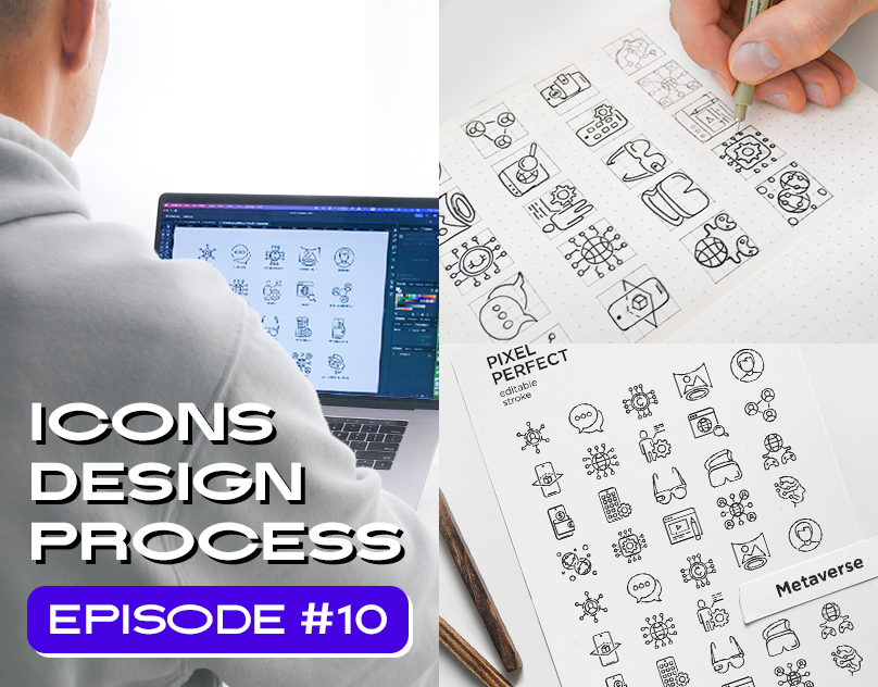 How to Design Icons in Illustrator | Metaverse Icons design design process icon icon set icons icons design icons set line metaverse set symbol vector