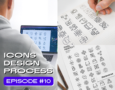 How to Design Icons in Illustrator | Metaverse Icons design design process icon icon set icons icons design icons set line metaverse set symbol vector