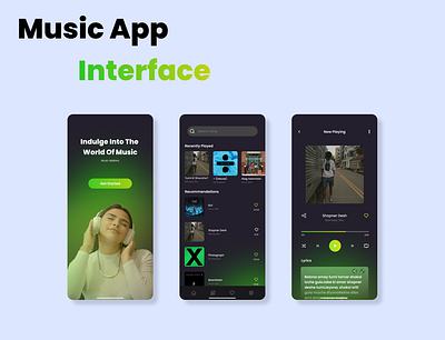 Music App Interface mobileinterface music musicapp ui uidesign