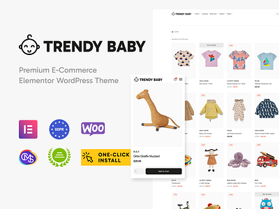 Trendy Baby - Children and Kids Store WordPress Theme cmsmasters cmsmastersdesign elementor envato kids kidsstore kidsstorewordpress onlinestoredesign themeforest webdesign websitebuilder websitedesign wordpress