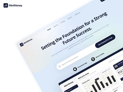 Mint Money ai branding design graphic design ui ux