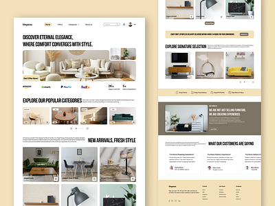 Web Design - Modern Furniture Shop branding furniture ui ui designer uiux website wedesign